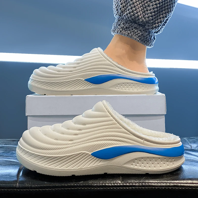 

Home Leisure Cotton Slippers Mens Winter Slippers Comfortable Warm EVA Extra Large Size