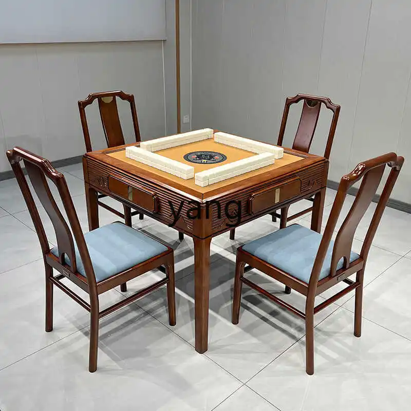 CX Fully Automatic Mahjong Machine for Home Use, Small Apartment Dining Table, Dual-use Tea Table, Integrated Chinese Style
