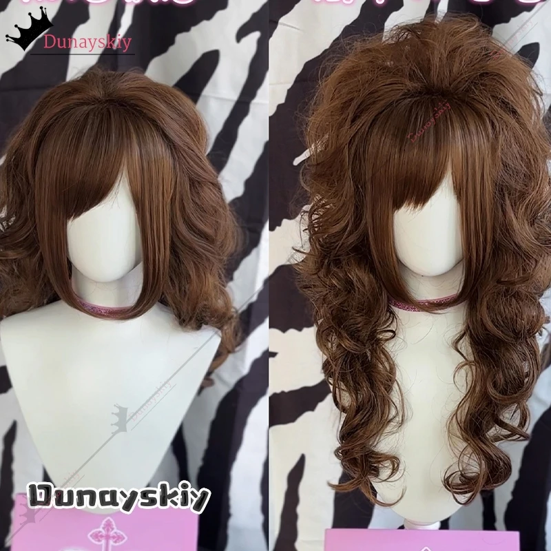 YiNuo*Cosplay Messiah Complex Gyaru Full Head Wig Costume 70CMHarajuku Hairpiece Gal Volume Curly Wig Natural Heat Resistant Wig