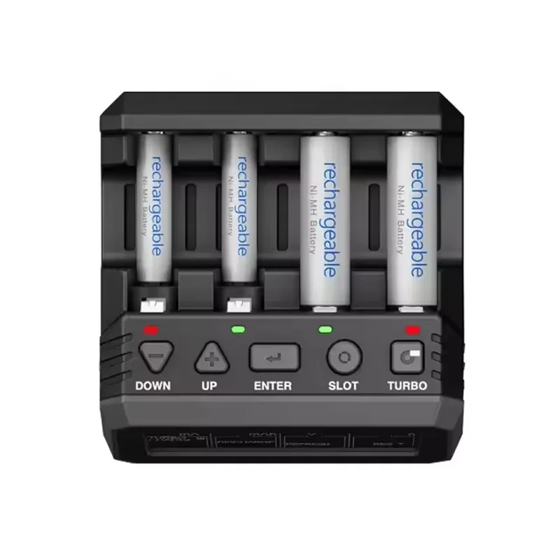 SKYRC NC2200 12V/2.0A 4 Slots AA AAA Battery Charger & Analyzer NiMH/NiCD Batteries Charger Discharge Turbo Fast Charge Refresh