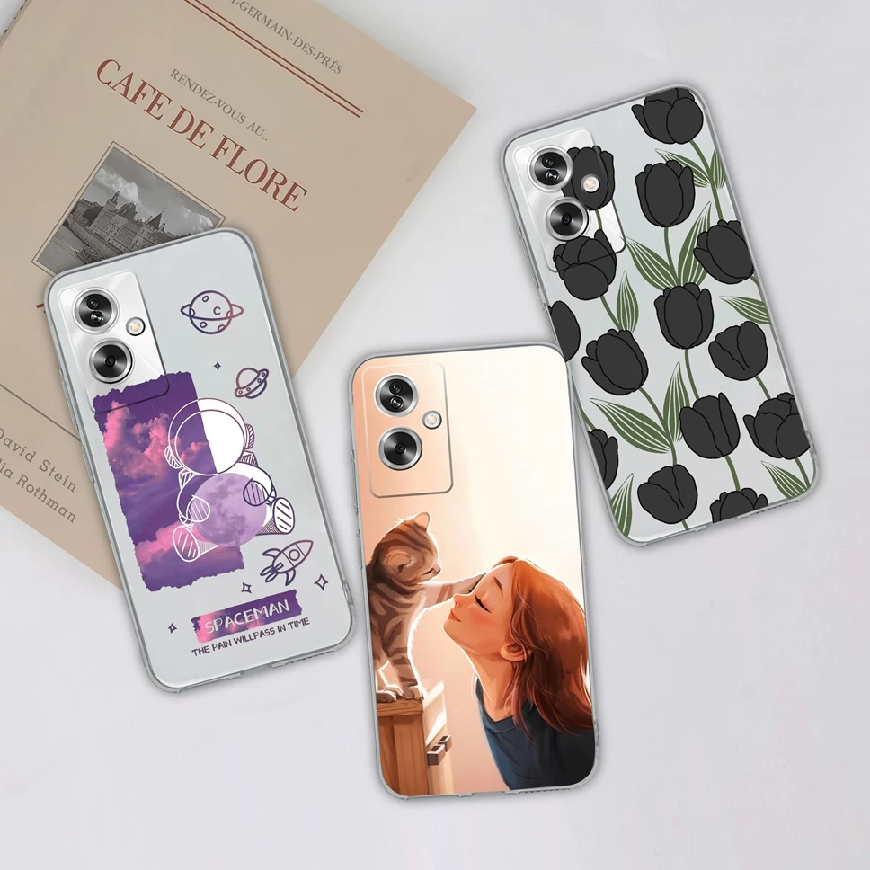 Custodia per Oppo A79 A2 5G custodie per telefoni trasparenti Pretty Sweetgirl custodia posteriore antiurto in Silicone morbido per OppoA79 A 2 Capa Funda