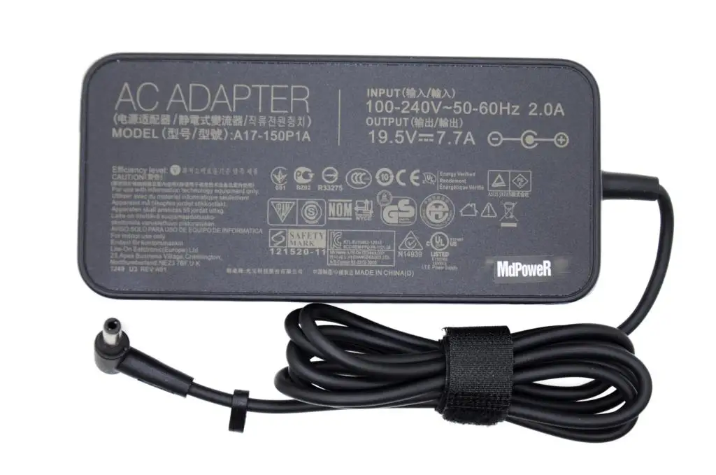ADP-120ZB BB ADP-150NB D charger 19.5V 7.7A 150W ac power adapter for ASUS A17-150P1A G73SW G71G G74 G72G G73S X73 GL503