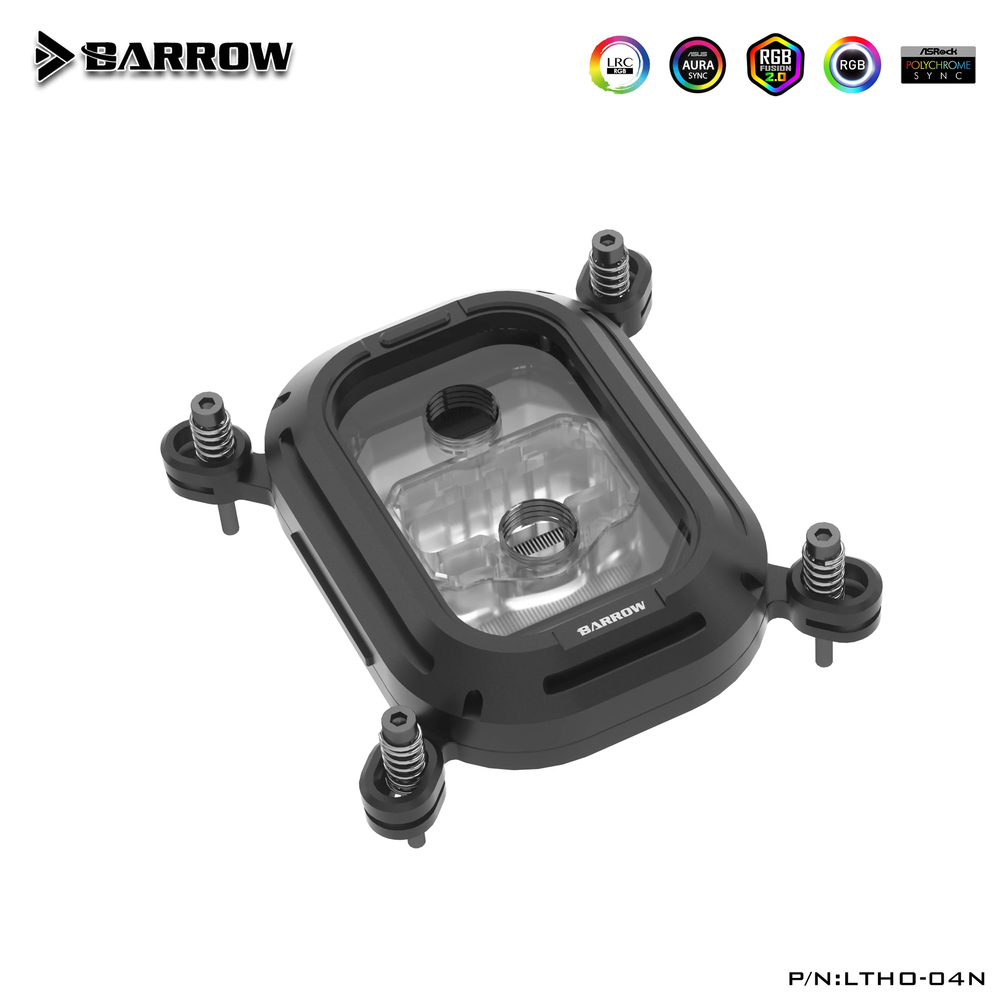 Barrow CPU Water Cooler For LGA1700/115x/AM5/AM4 Kepler Series Micro Waterway Block For PC Water Cooling , LTHO-04N LTHOA-04N