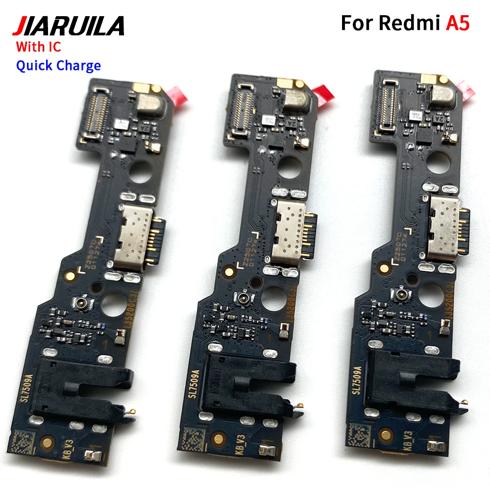 

10 шт./лот, верхняя плата USB-порта для зарядки, гибкий кабель, разъем, детали для модуля микрофона Xiaomi Redmi A5