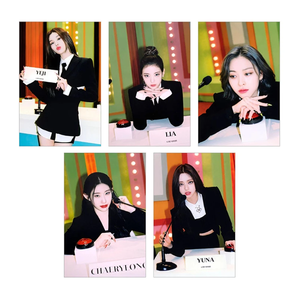 5 pz/set KPOP ITZY Cheshire cartolina Special Edition Album photocard Ryujin Yeji Lia Chaeryeong LOMO Cards For Fans Collection