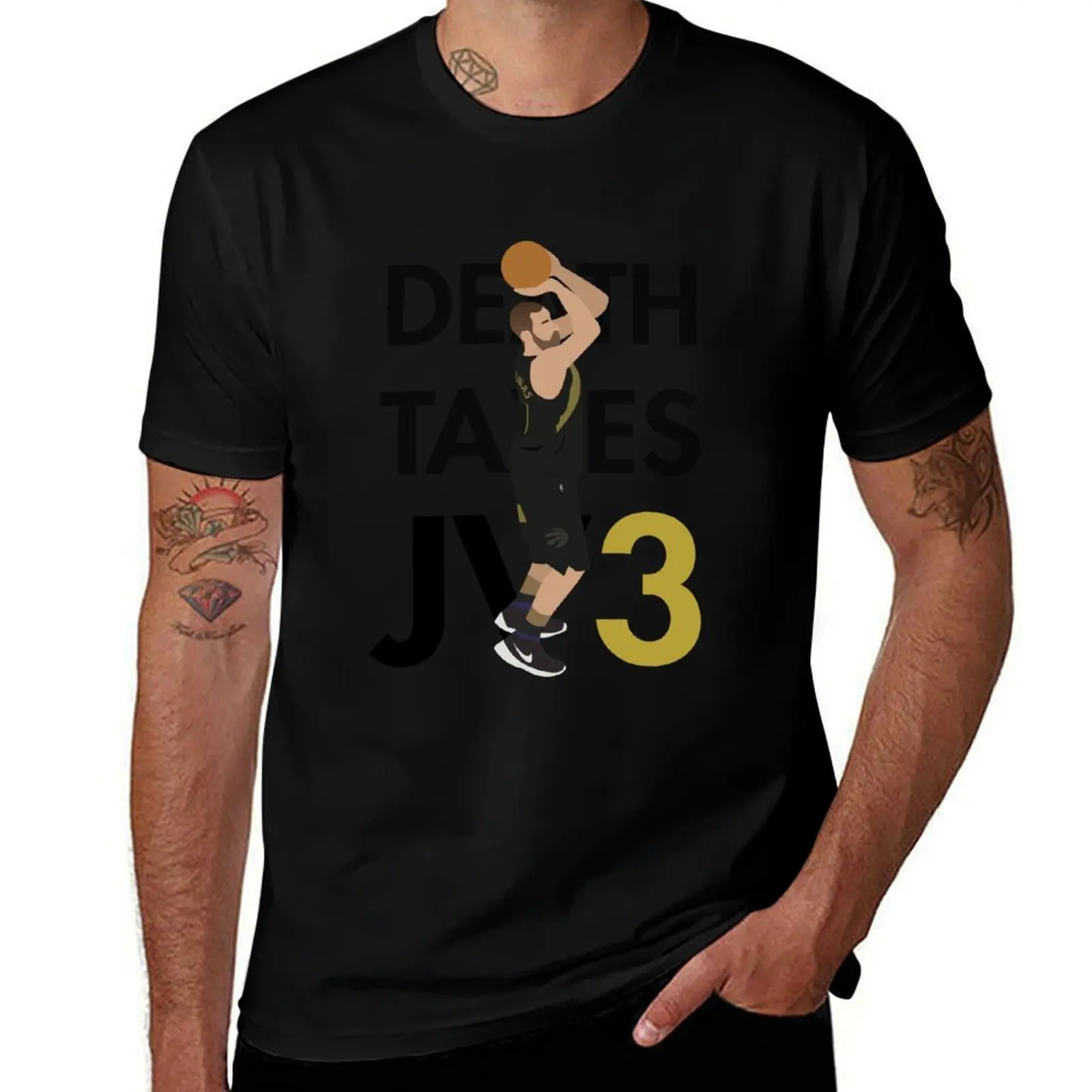

Death, Taxes, JV3 T-Shirt cotton t shirts high quality men t shirt cotton 100% T-Shirt