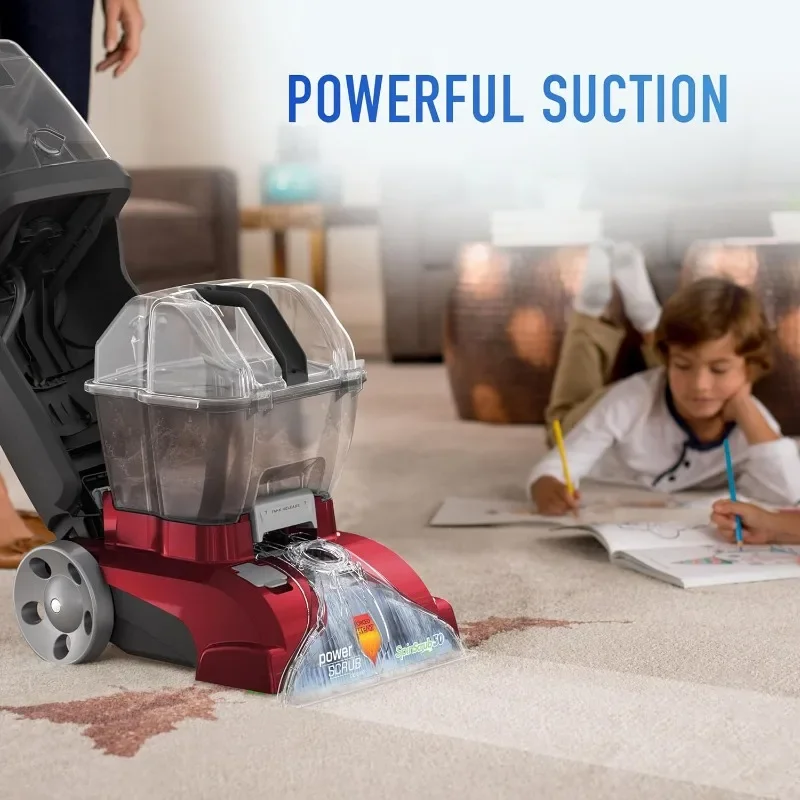 Hoover PowerScrub Deluxe Carpet Cleaner Machine, for Carpet and Upholstery, Deep Cleaning Carpet Shampooer