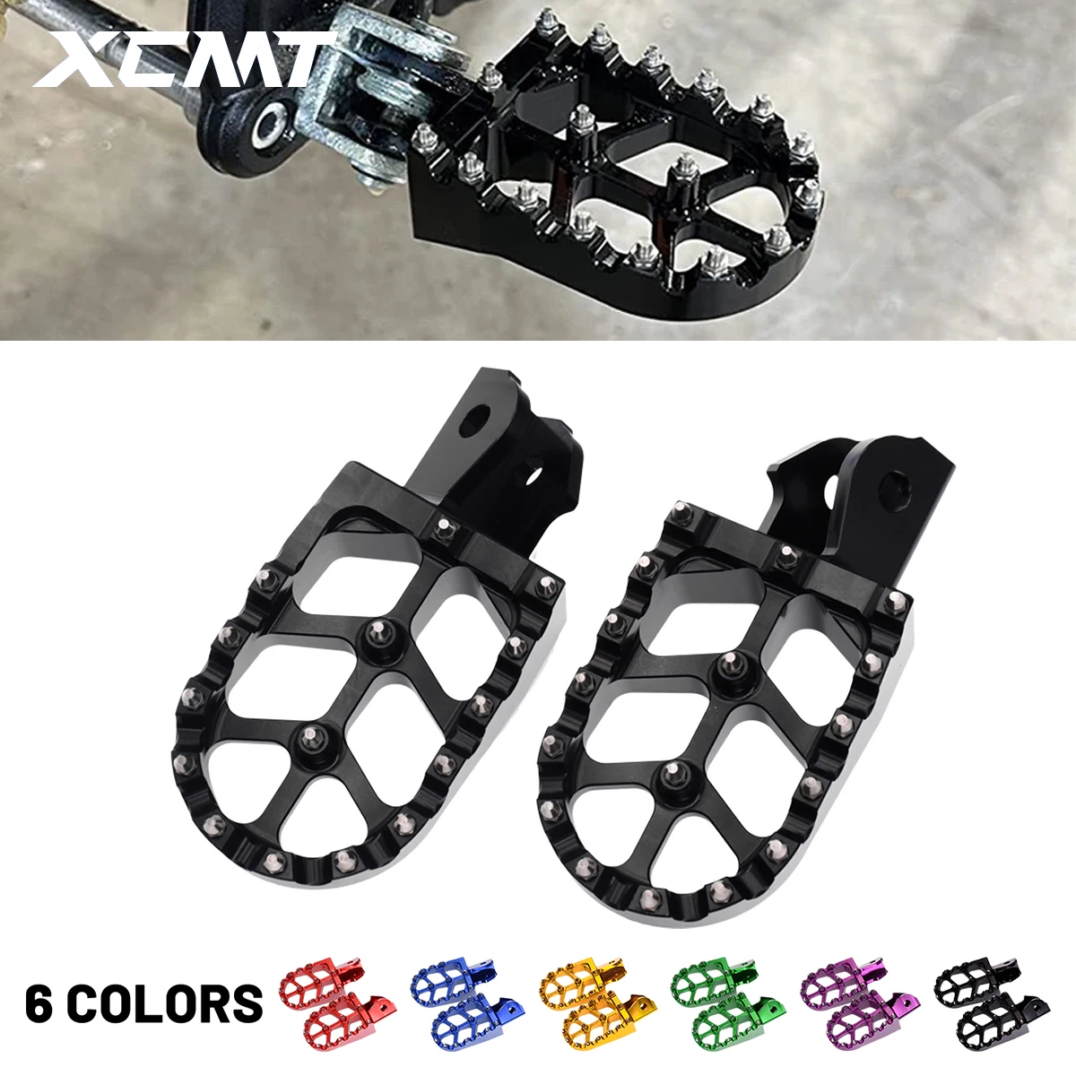 

For HONDA CRF80 CRF110F CRF125F CRF150F CRF230F CRF250F CRF 80 110F 125F 150F 230F 250F 2003-2023 Motorcycle Footrests Footpegs