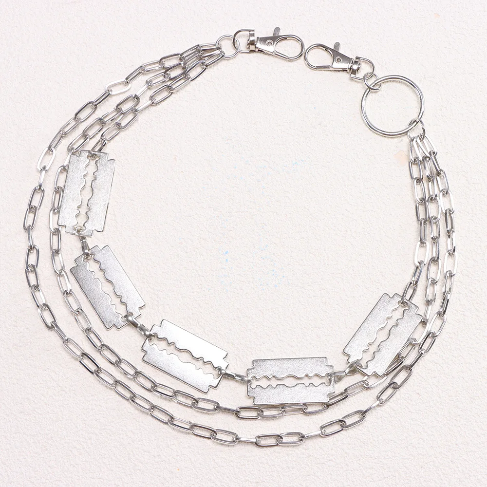 Hip-Hop-Punk-Hosenketten, geeignet für Männer und Frauen, Metallgürtelketten, Party- und Karneval-Accessoires – Detail 14
