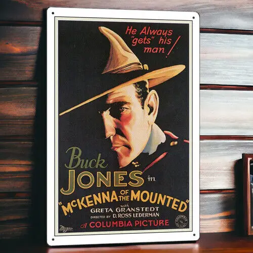 McKenna of the Mounted Metal Movie Poster Tin Sign Plaque Wall Decor Film 8