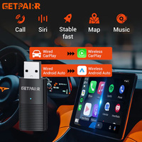 GetPairr A1 2 in 1 Mini Adapter Wireless Carplay Android Auto Dongle Fast Connect Plug and Play For Mercedes Benz Audi Toyota