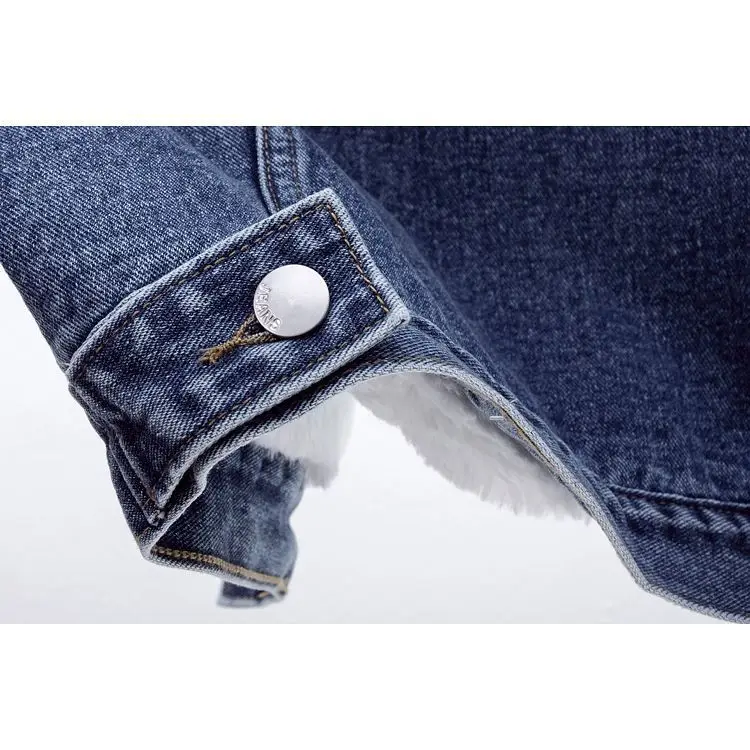 レディースデニムコート フード付きラムウールジャケット ベスト Y2K ストリートウェア ワークカジュアル エレガント スプライスジャケット 2025 秋冬