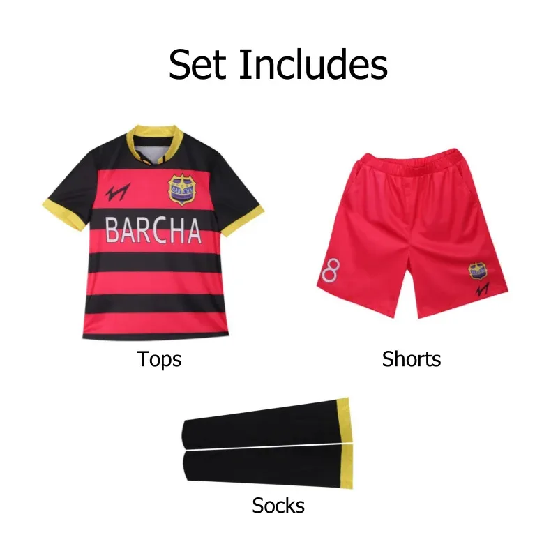 Anime Blue Lock # 8 Lavinho Football Jersey FC Barcha Team Jersey # 13 LAVINHO Soccer Jersey Mens Football Uniform