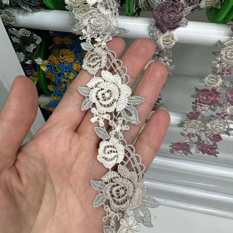 

30 ярдов розы Venise кружевная бейка водорастворимая кружевная бейка ткань DIY швейные аксессуары