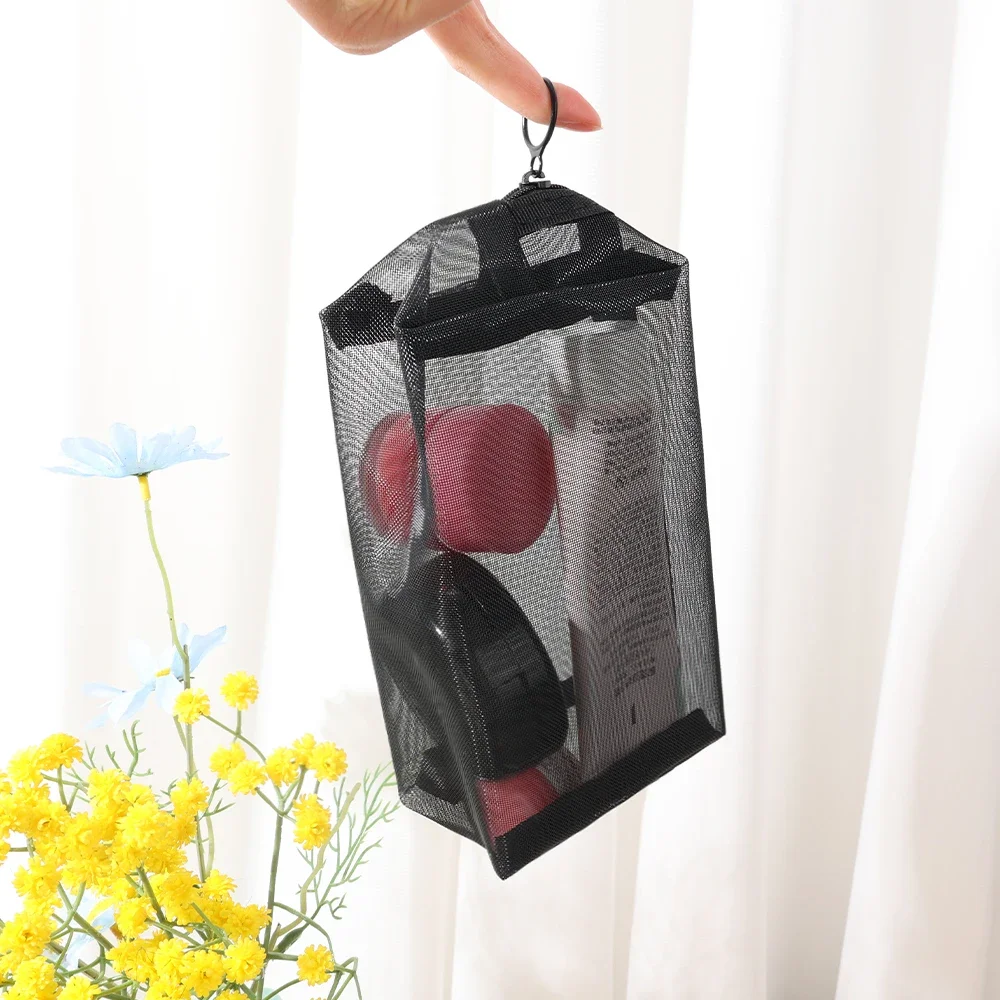 Black Mesh Toiletry Bags Travel Portable Makeup Bag Small Large Case Organizer Cosmetic Cases Toiletries Storage Handbag Pouch