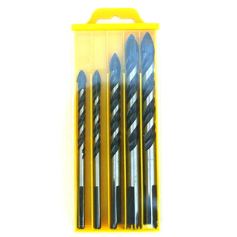 

5 in Electric Set Glass Ceramic Tile Bits Triangle Drill Bit Premium Material Durable Reinforced Head Sharpened Edges Hand Drill