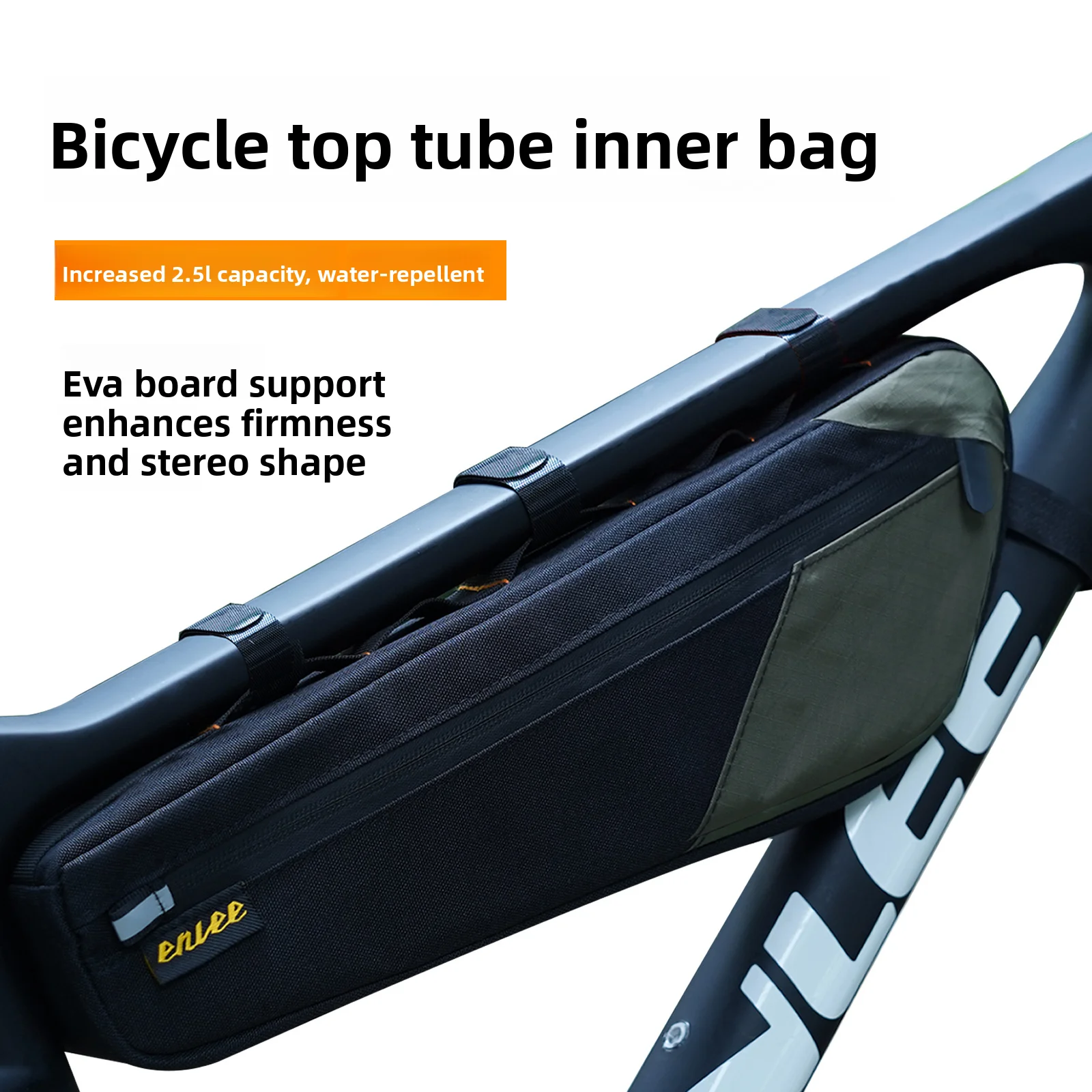 

Bicycle top tube inner bag, mountain and road bike large capacity commuter triangle bag, front beam waterproof bag
