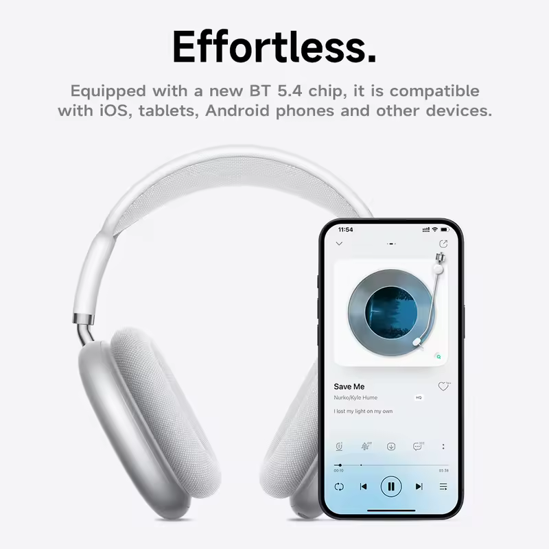 HOCO W65 Plus ANC Noise Reduction Bluetooth Headphones Over The Ear Wireless Big Earphone Hifi Sounds Sport Headsets With Button - Image 6