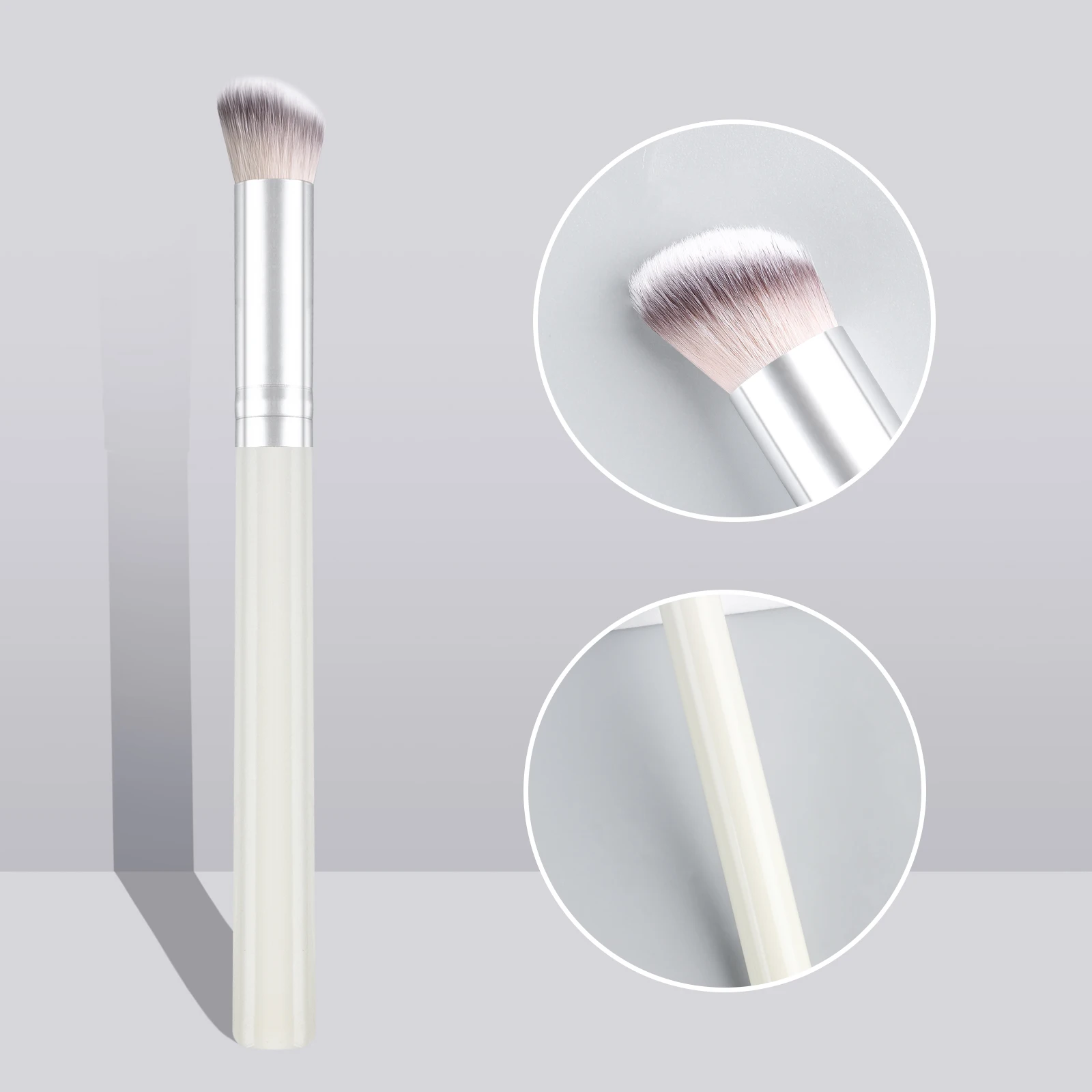 ใหม่อายแชโดว์เดี่ยวจมูกโปรไฟล์คอนซีลเลอร์ไม้ Minimalist แบบพกพา Multi-Function แปรงแต่งหน้าเครื่องสําอางค์แต่งหน้าเครื่องมือ