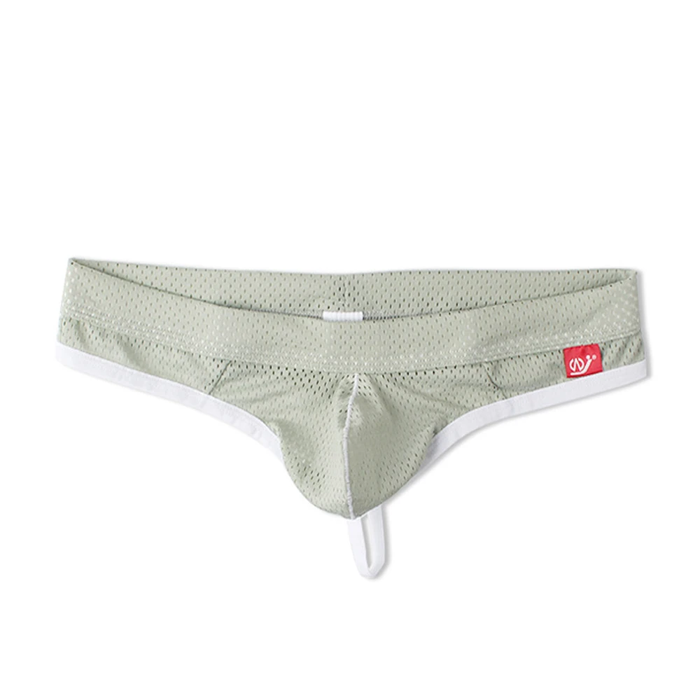 Hot Fashion Underwear Mens Knickers Lingerie Low Waist Mesh Panties Sexy Summer Thong Comfort Elastic G-String image 4