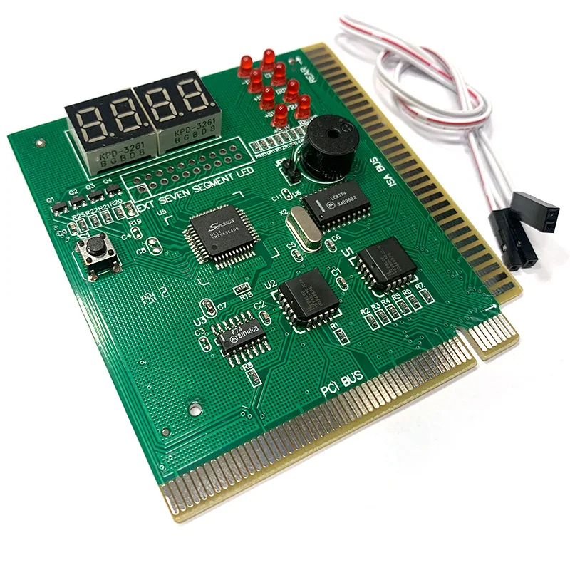 4-Digit Diagnostic Card Computer Analysis PCI ISA Card Motherboard Post Tester LCD Display PC Analyzer Network Memory CPU