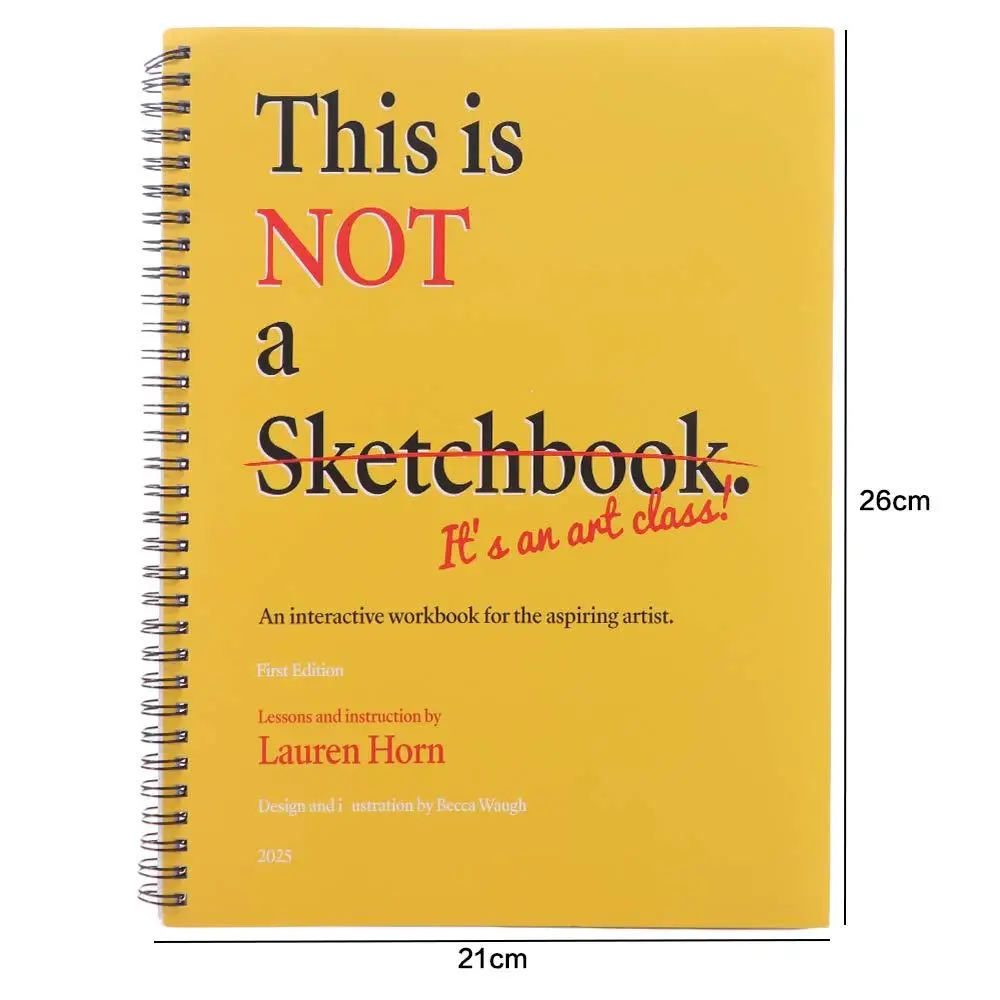 Professional This Is Not a Sketchbook Interactive Workbook Hardcover Art Class Drawing Book Stationery Thick Paper