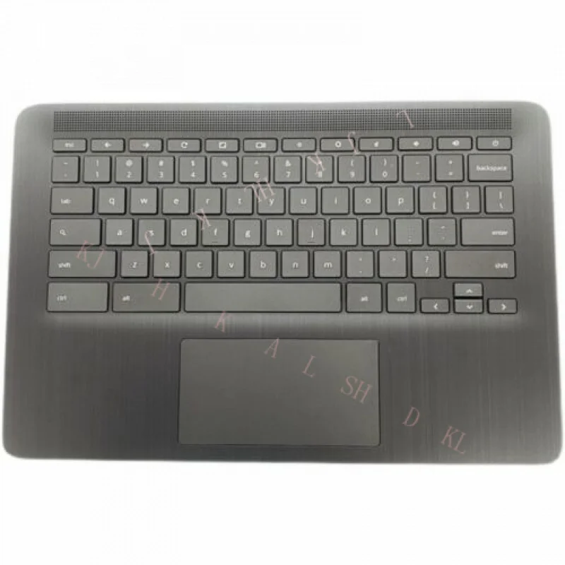 

N NEW For HP Chromebook 14 G6 UPPER CASE PALMREST Touchpad Keyboard L90459-001