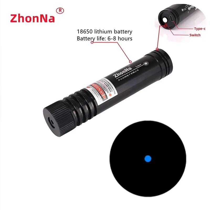 450nm Blue Laser Positioning Module for Wood&Stone Cutting, Horizontal  Cross Lines, USB-A Charging, DC5521 Cable, 3-5V