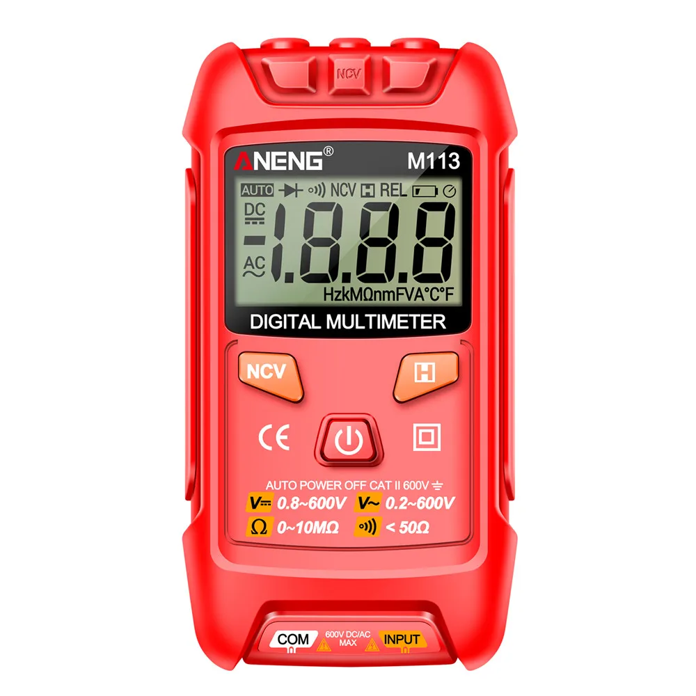 ANENG Digital Multimeter Tester 1999 Counts Auto Ranging Amp Ohm Voltmeter for Household Outlet and Automotive Electrical Tools