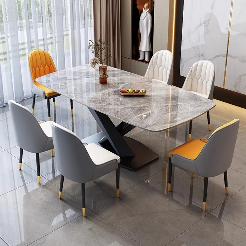 Modern Dining Table Home Furniture Clearance Table Kitchen Dining Room Table Desk Mid-century Pliante Comedor One Action Side