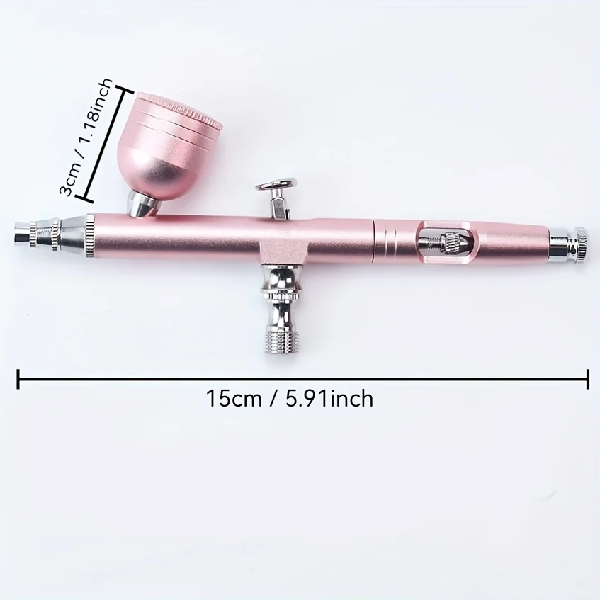 0.3mm Gravity-Feed Dual-Action 130 Airbrush Kit, Paint/Nail/Model/DIY