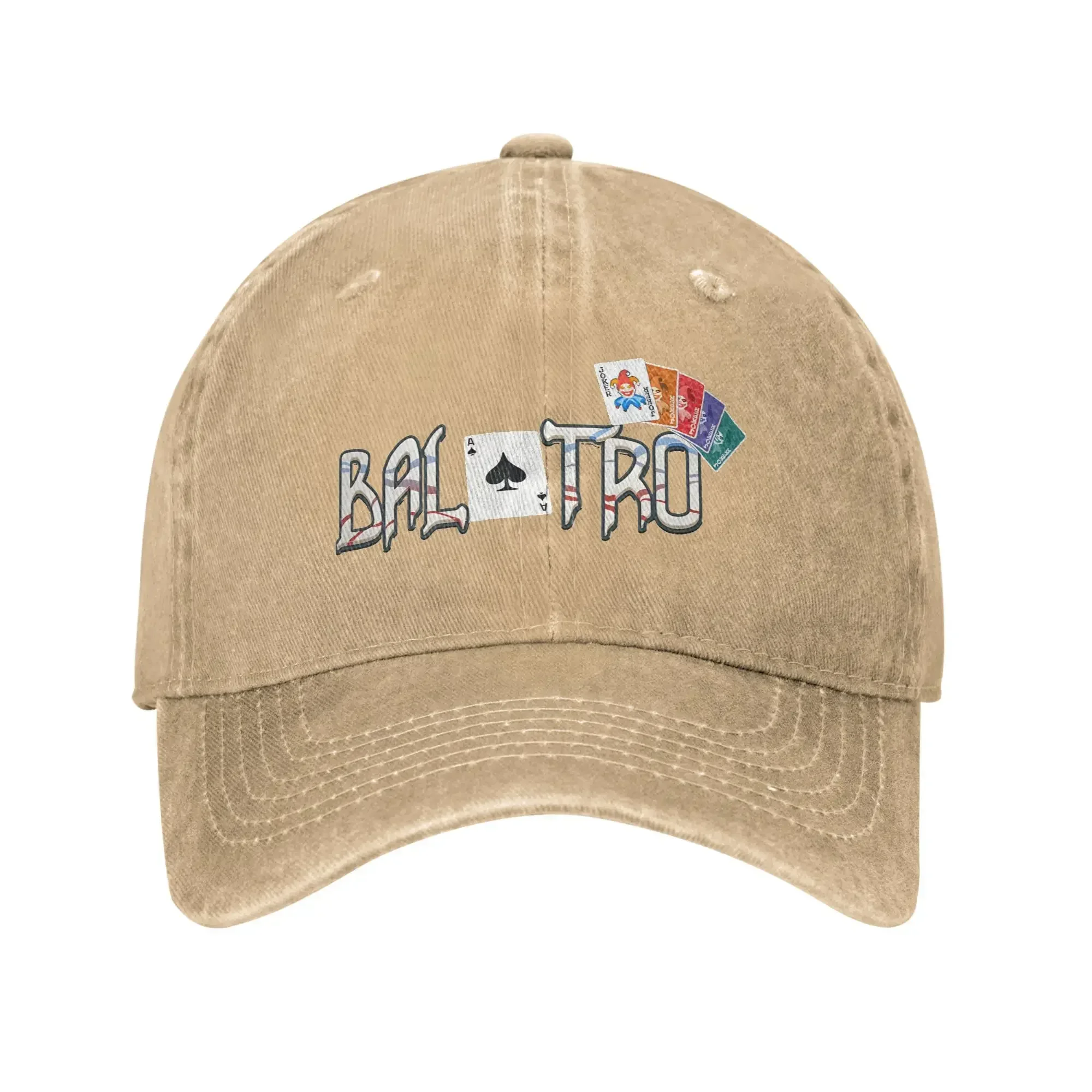 2026 Retro Balatro Cards Logo Baseball Cap Men Women Distressed Denim Washed Snapback Hat Board Game Outdoor All Seasons Travel