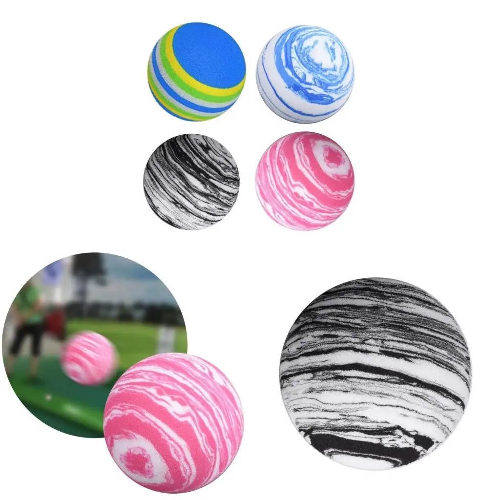 Q39E Golf Balls Golf Practicing Balls Rainbow Foam Balls Golf Swing Training Balls