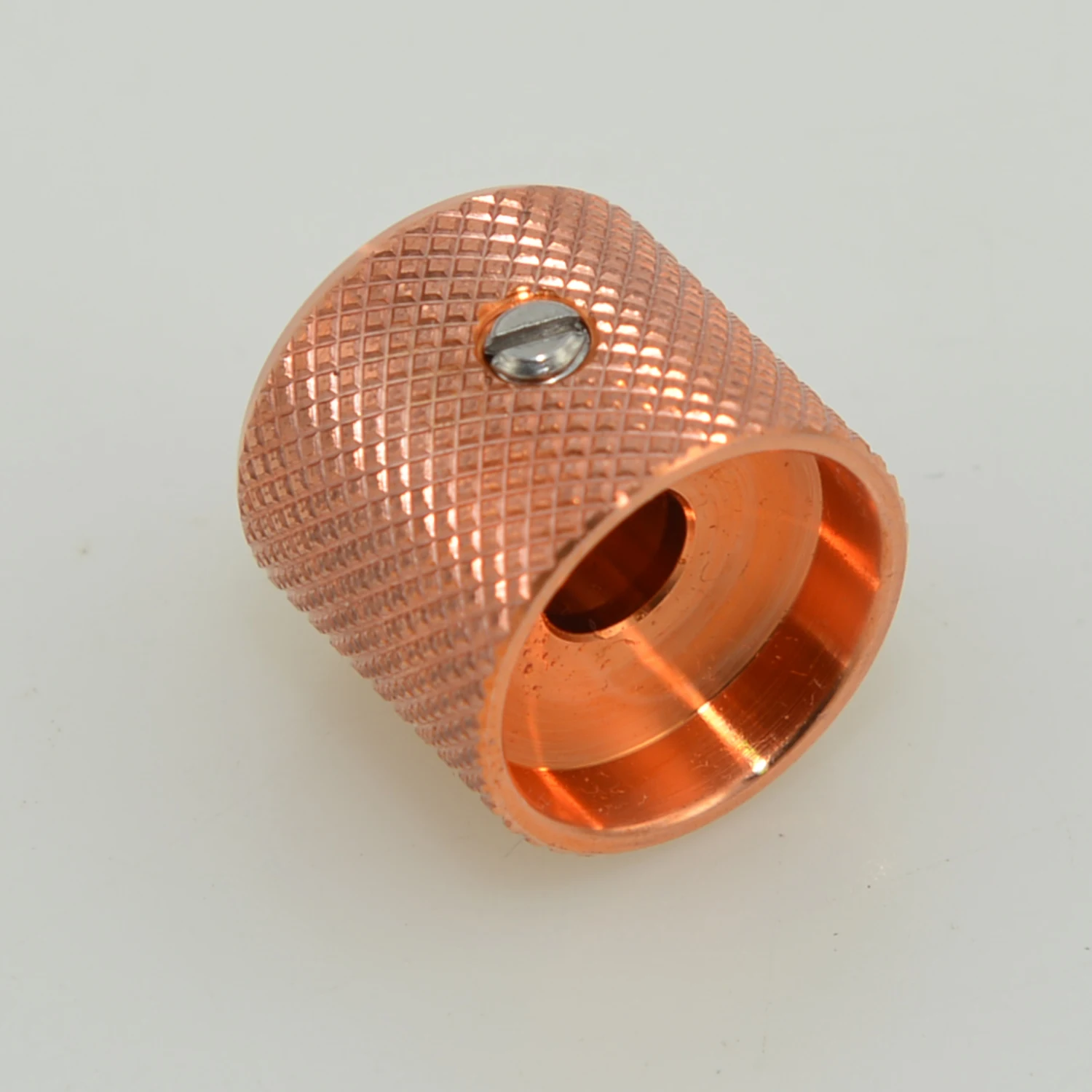 1Pcs 6mm Metal Dome Tone Guitar Volume Tone Knobs Potentiometer Control Knobs with Wrench For Electric Guitar Bass Red Copper