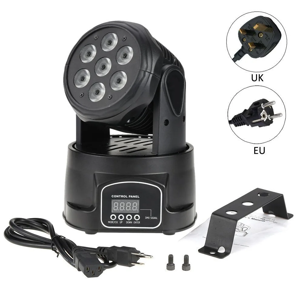 Mingjie Led 7x8W Moving Head Lighting DMX Alien Stage Light Rgbw For DJ Disco Wedding Party Lights Blinder Spot Light