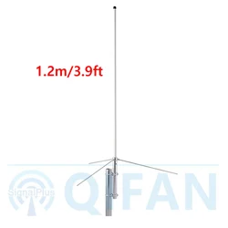 Quad-Band-Mobilfunkantenne, 29,6/50,5/144/430 MHz, omnidirektional, 1,2 m Fiberglas-Basisstation für den Außenbereich