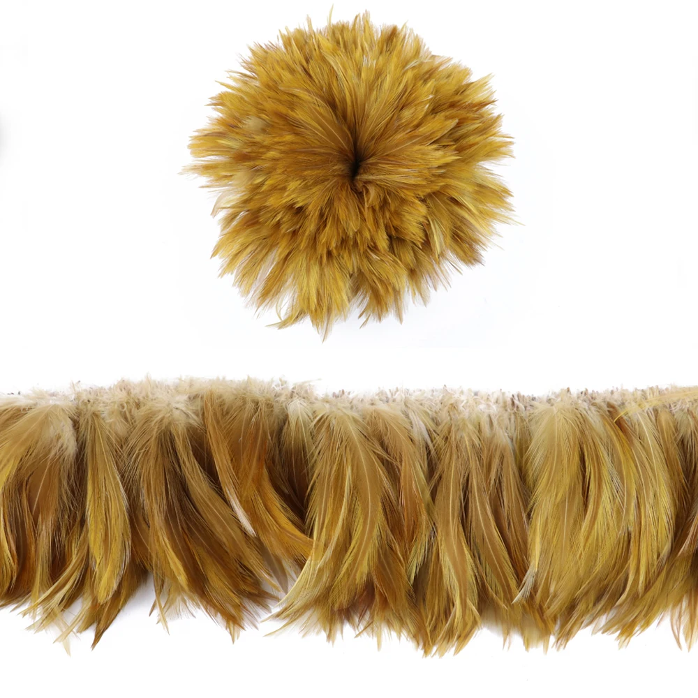 Wholesale Natural Rooster Saddle Plumes 4-8\