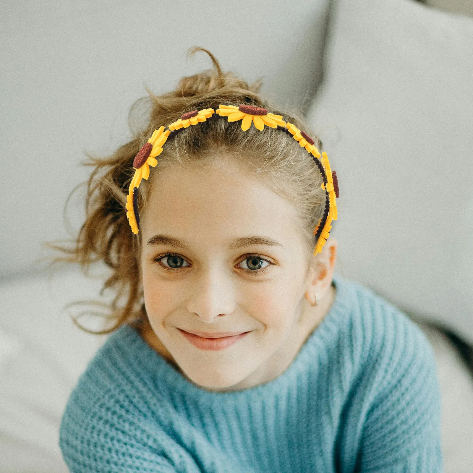 

Cute Sunflower Headband for Soft Floral Hairband for Daily Wear Outdoor Activities Flower Hair Accessory
