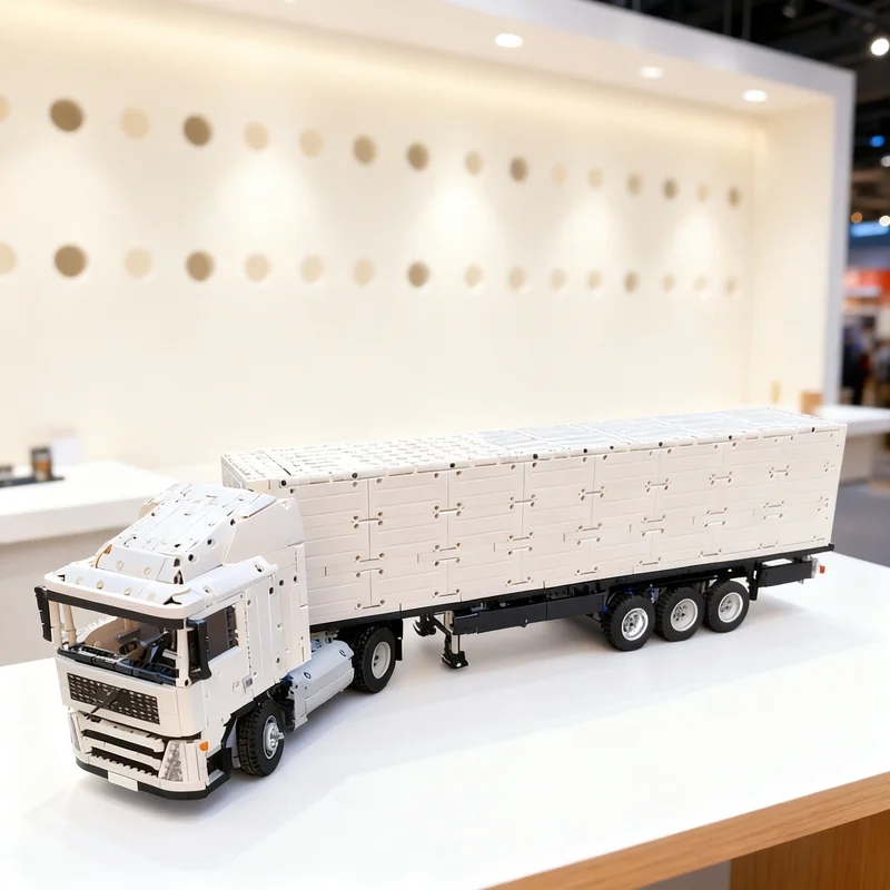 

Конструктор MOC Volvo с прицепом или HOG 2-в-1, 4268 деталей, техническая модель, игрушка-подарок, креативный коллекционный набор для демонстрации на столе