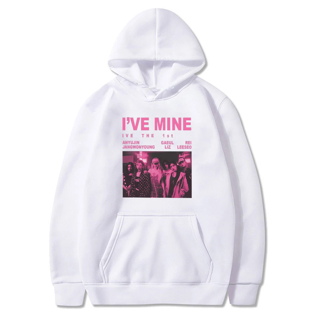 Kpop IVE I'VE MINE Album Hoodie The 1st World Tour 2024 Long Sleeve Streetwear Men Women Hooded Sweatshirt Fashion Clothes