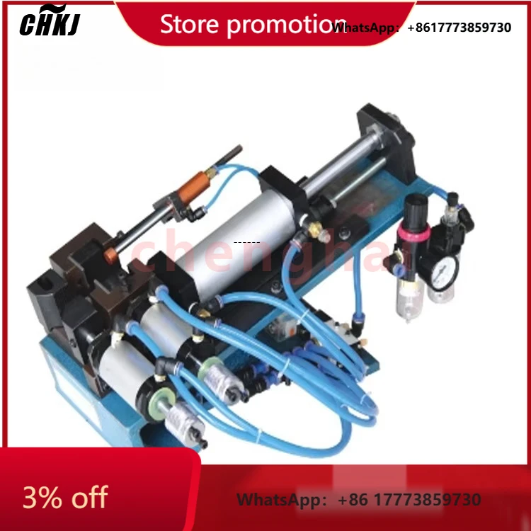 Máquina peladora de cables neumática semiautomática CHKJ-2025NEWXC-305 para 0-8mm con almohadilla para pies