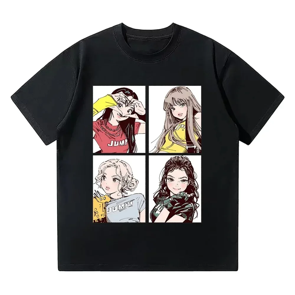 Kpop BP Jump 2025 T-Shirts Rosa Mädchenband-Kleidung Niedliche Anime-Grafik T-Shirts Mode Harajuku Kawaii T-Shirt Y2K Kleidung – Detail 4