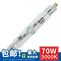 High Luminous Efficiency Double-End 70W R7S 5000K Length 118mm Daylight Color Long Service Life Metal-Halide Lamp