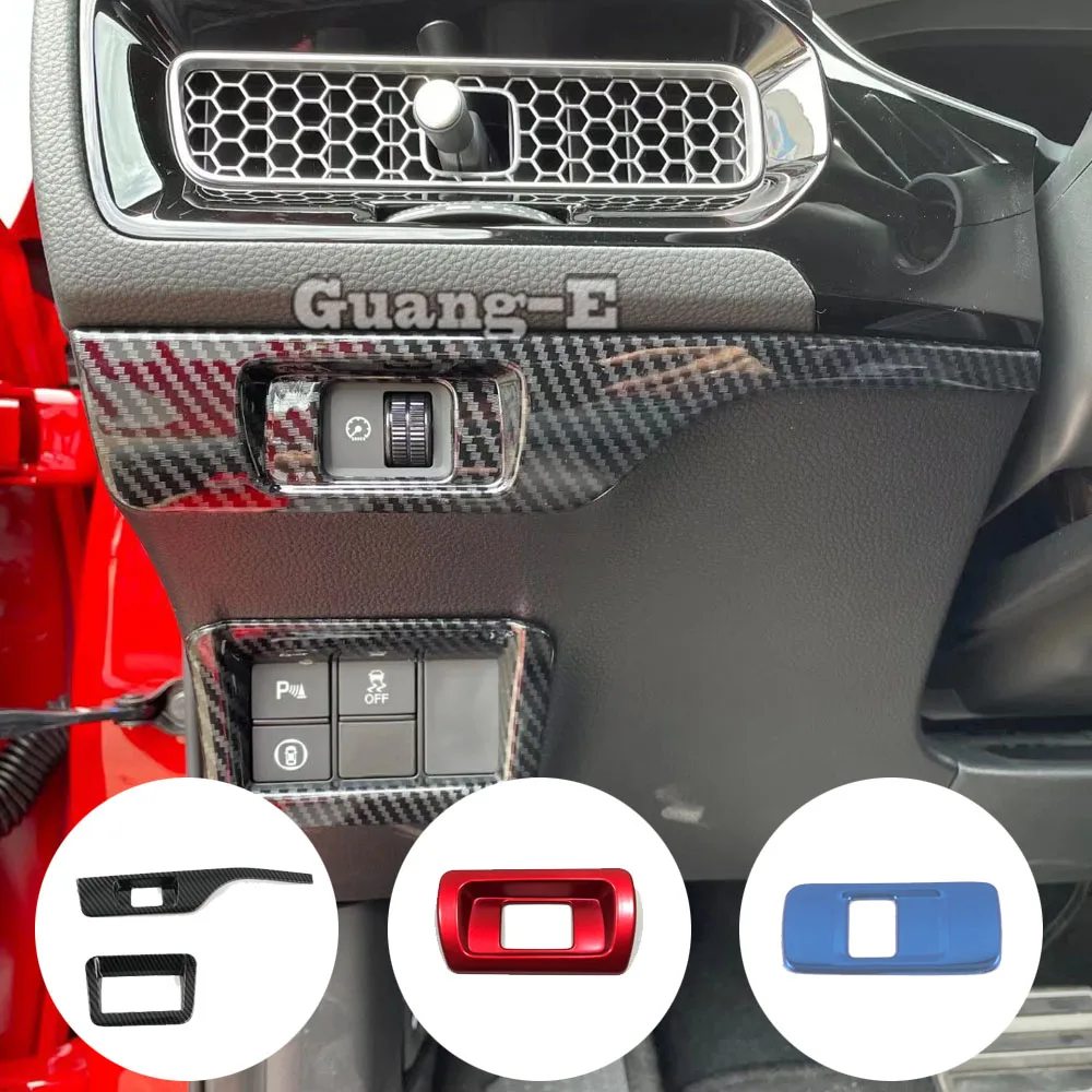 Für Honda Civic 11th Gen 2022 2023 2024 Scheinwerfer Schalter Rahmen Auto Zubehör Innen Kopf Lampe Schalter Panel Trim Styling