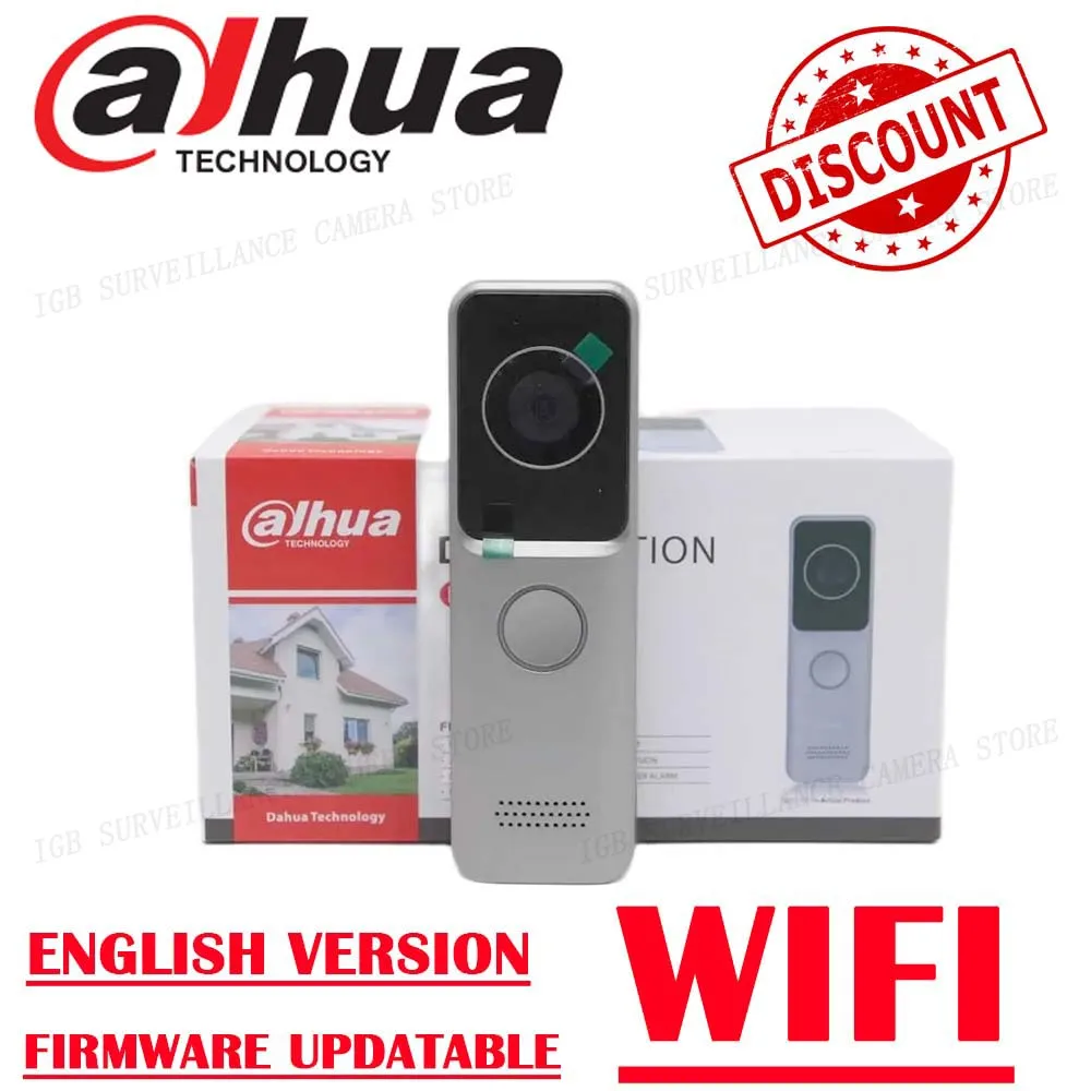 

Dahua VTO2311R-WP Multi-language 802.3af PoE IP Villa Wi-Fi Doorbell,Video intercom,IP Door Phone,P2P Cloud,Door Station