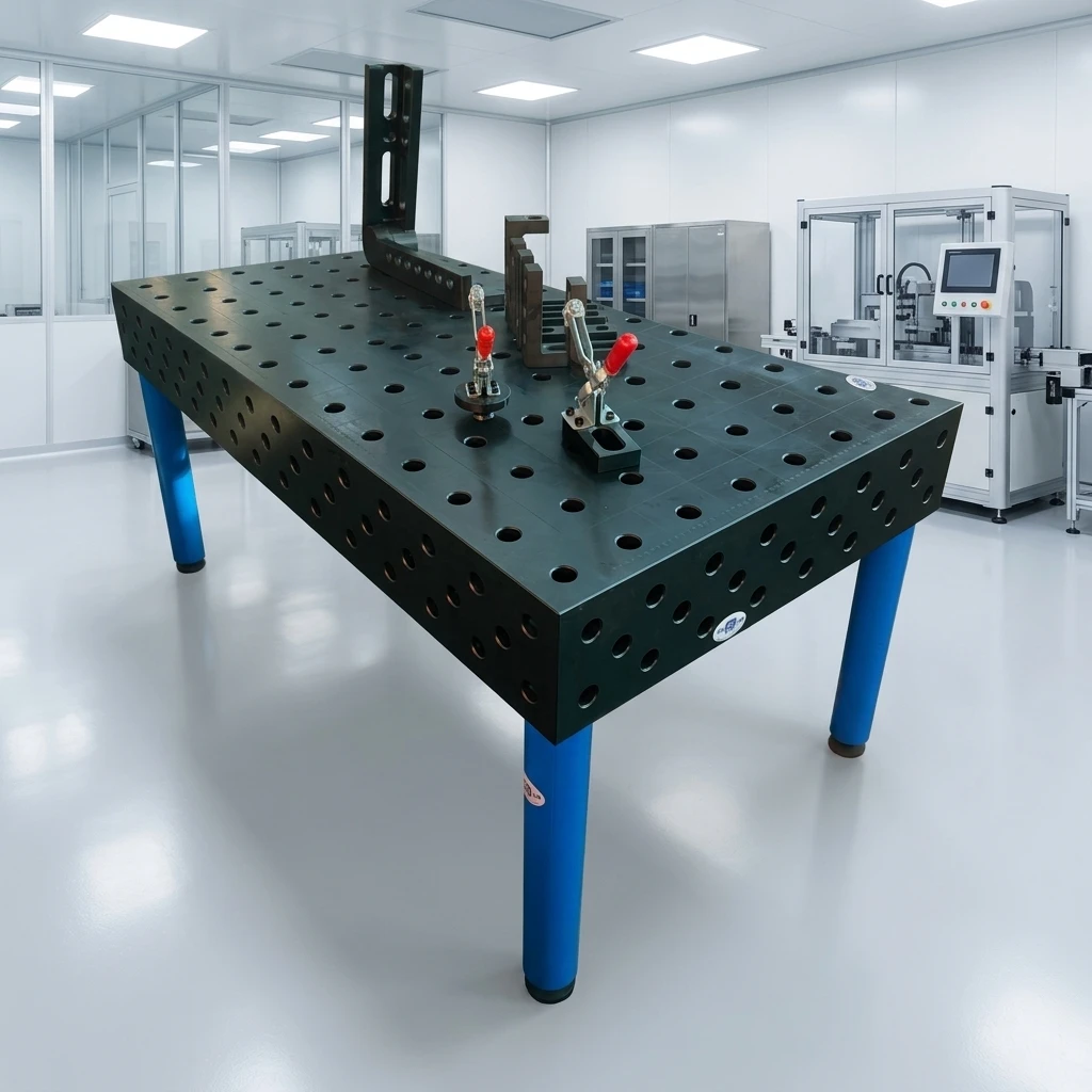 Easy-to-install modular welding workbench, flexible 3D system, high-precision welding platform