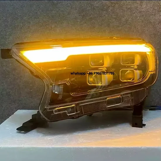 Car Full LED Headlamp Headlight Head Lamp Light for  Ranger T7 T8 Wildtrak Raptor Everest 2015-2021