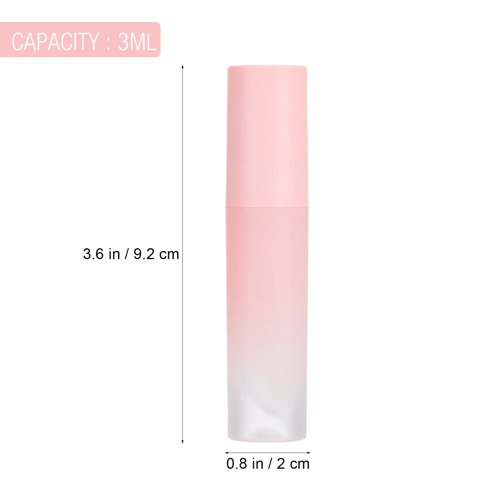 8 pcs Tubes Empty Bottles Refillable Containers Empty Mini Cute Lip Gloss Tubes Plastic Lip Gloss Tube For Diy 3Ml
