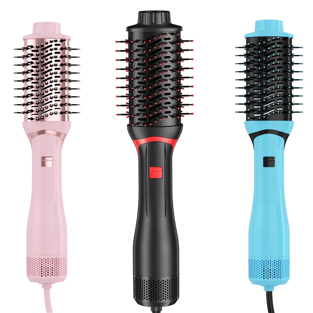 New Upgrade 5 IN 1 One Step PLUS 2.0 Hot and Cold Air Brushes 1200W Ion Hair Dryer Comb Professional Curling Straight Blowdryer