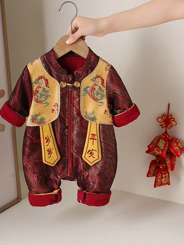 

Осенний наряд для маленьких мальчиков, комбинезон с высокой талией, длинные брюки из полиэфирного волокна, обычный тонкий комбинезон с высокой талией, длинный све